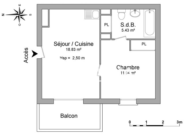 Appartement à louer, 36m², Tarbes