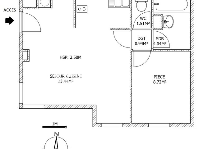 Appartement à louer, 38m², Loos