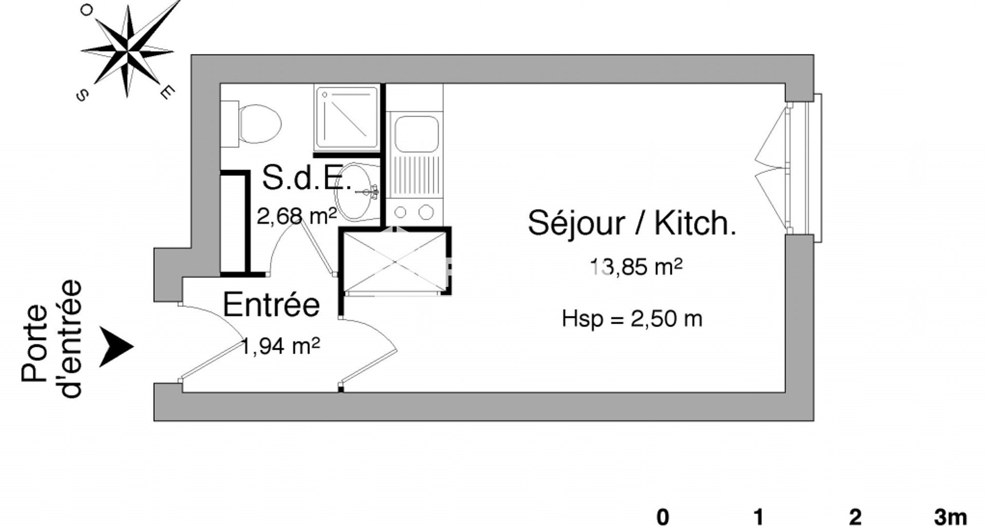 Appartement à louer, 18m², La Roche-sur-Yon