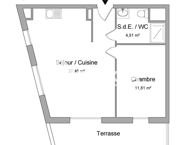 Appartement à louer, 44m², Sotteville-lès-Rouen