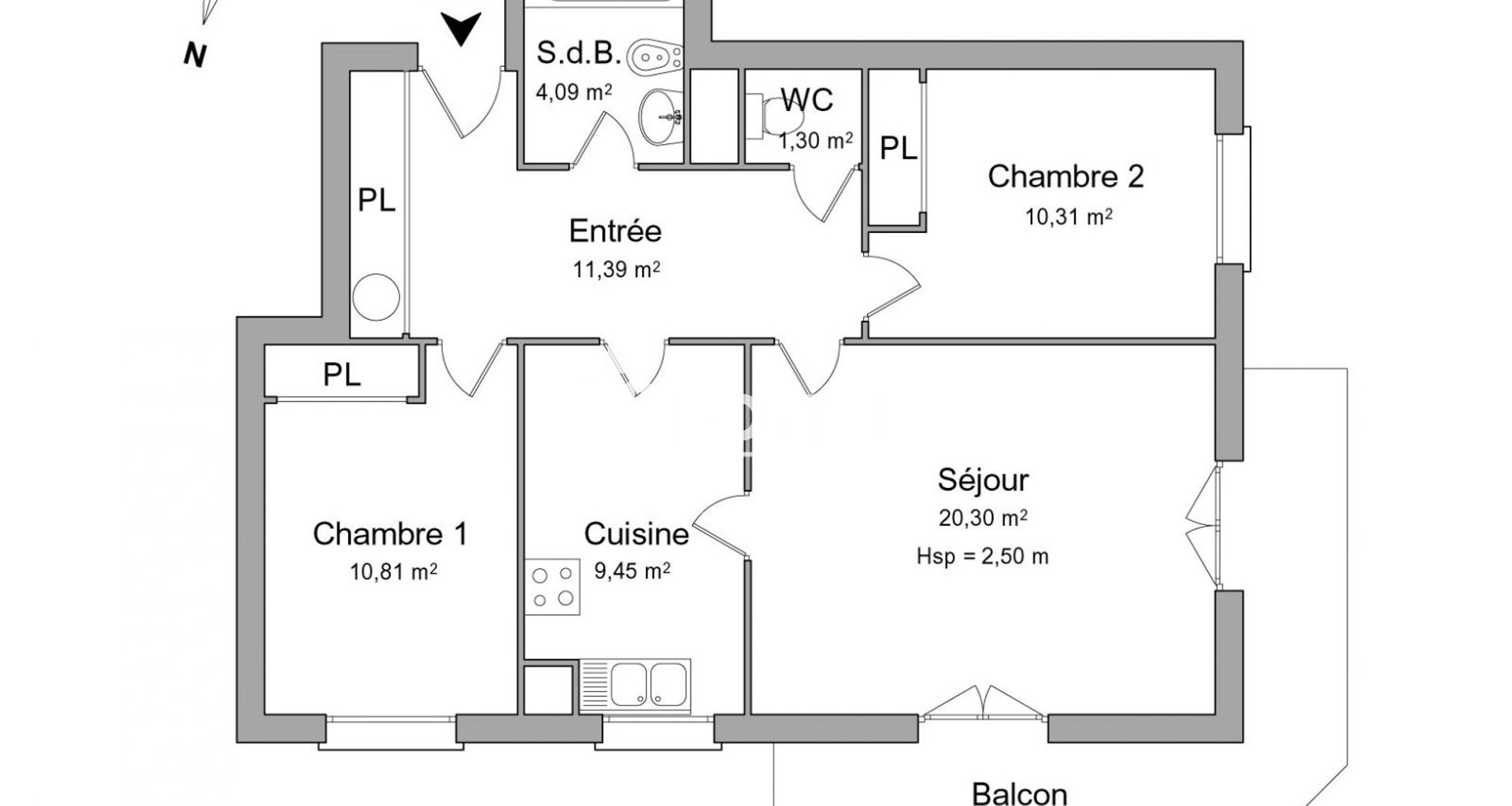 Appartement à louer, 67m², Draveil