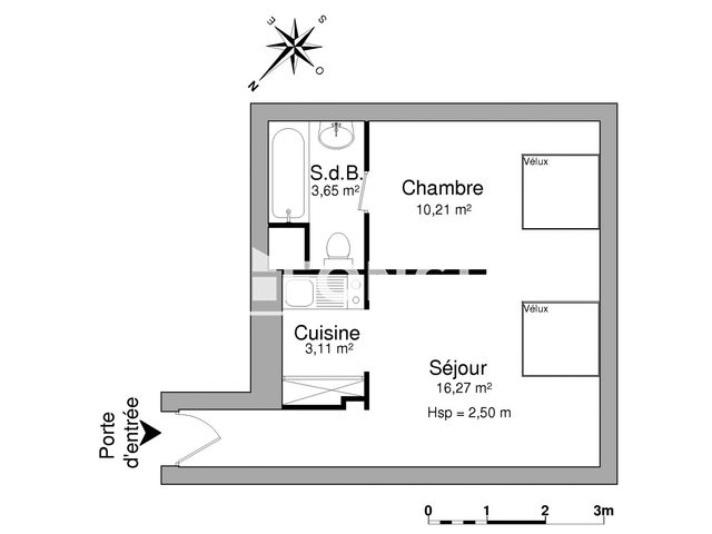 Appartement à louer, 33m², Limoges