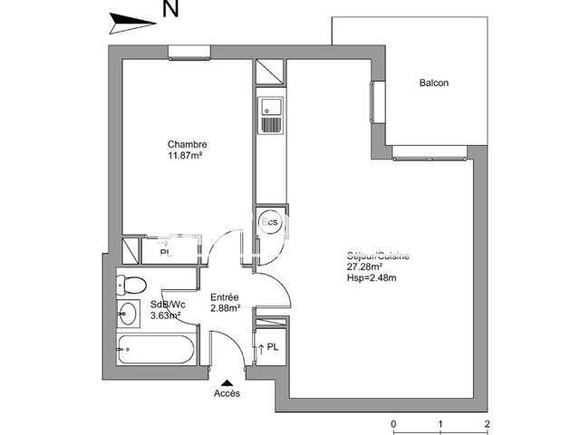 Appartement à louer, 45m², Castillon-la-Bataille