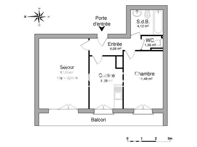 Appartement à louer, 46m², La Roche-sur-Yon
