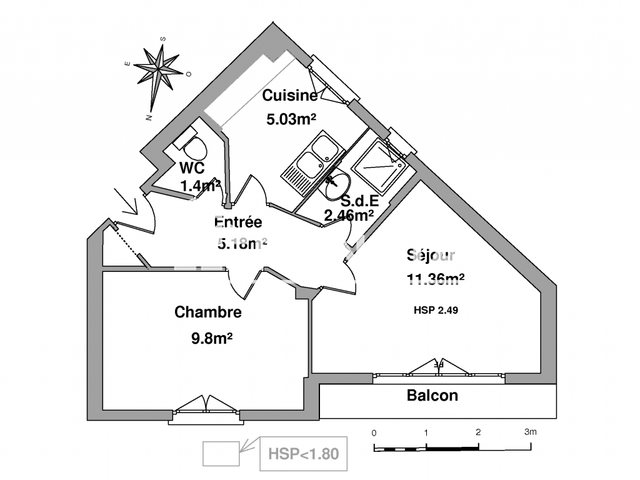 Appartement à louer, 35m², Lourdes