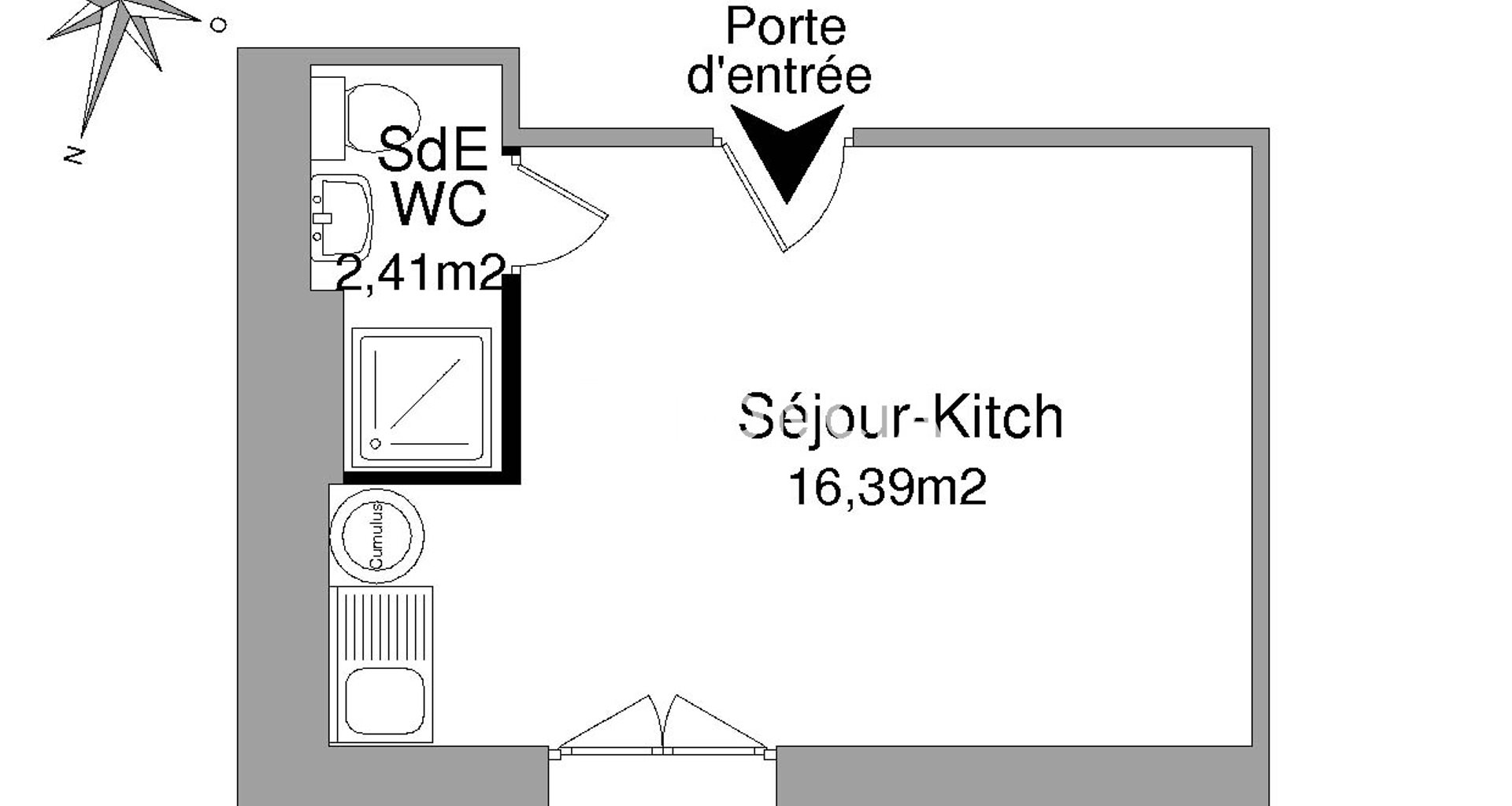 Appartement à louer, 19m², Vienne