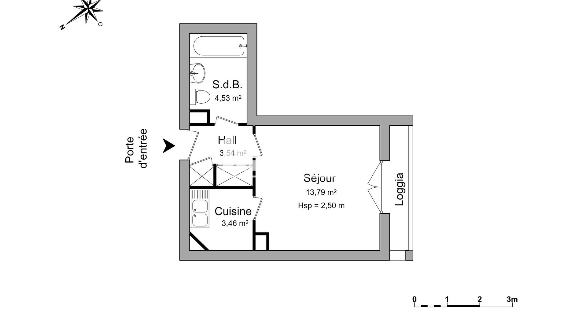 Appartement à louer, 25m², Antony