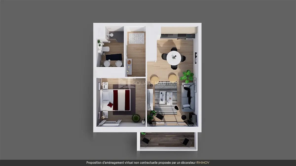 Appartement à louer, 42m², Plérin