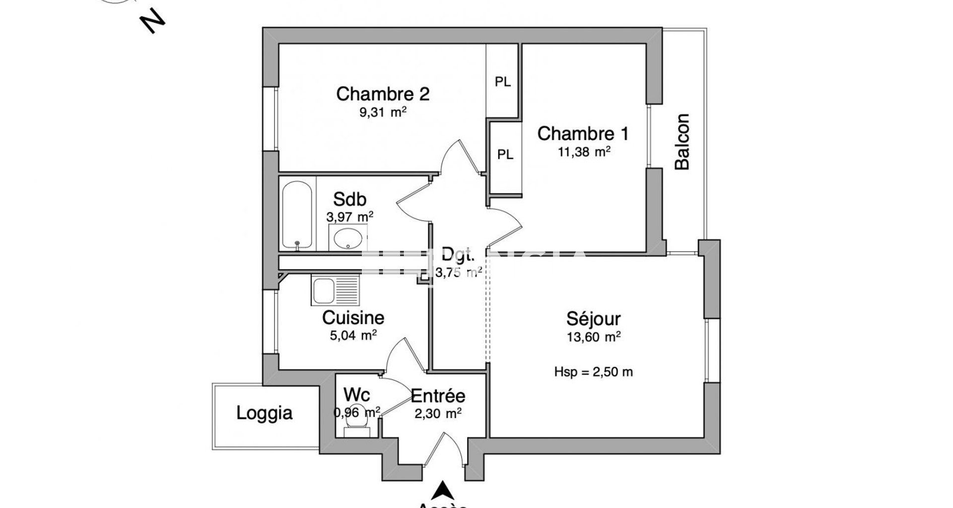 Appartement à louer, 53m², Rueil-Malmaison
