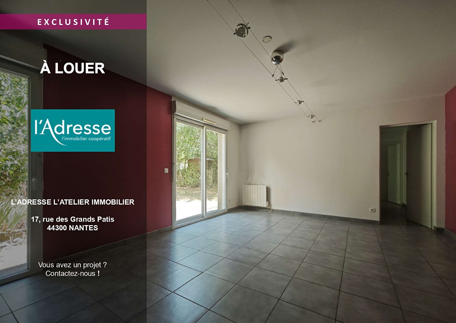 Appartement à louer, 78m², Nantes