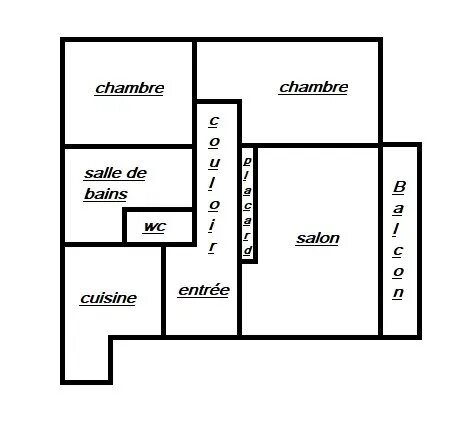 Appartement à vendre, 58m², Drancy