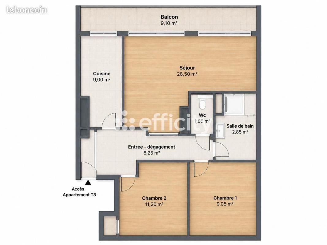 Appartement à vendre, 70m², Montpellier