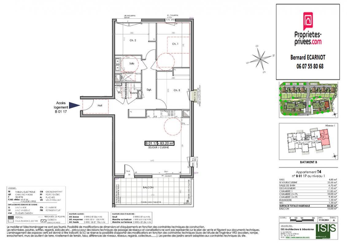 Appartement à vendre, 83m², Claix