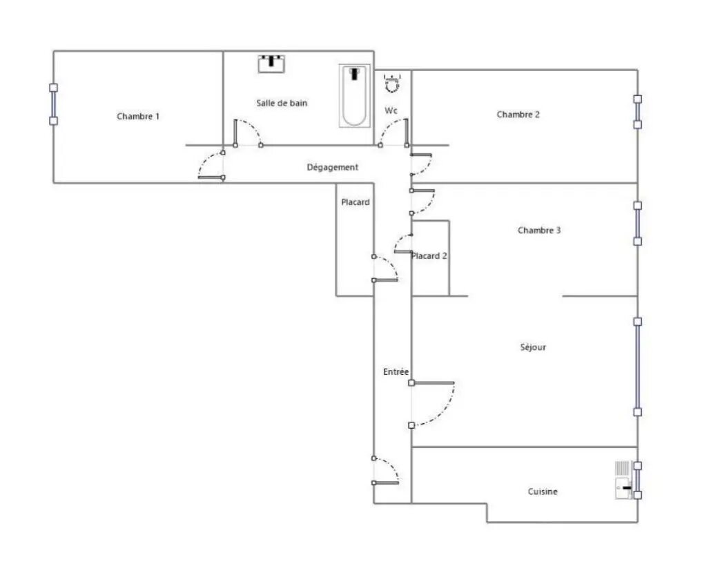 Appartement à vendre, 89m², Courbevoie