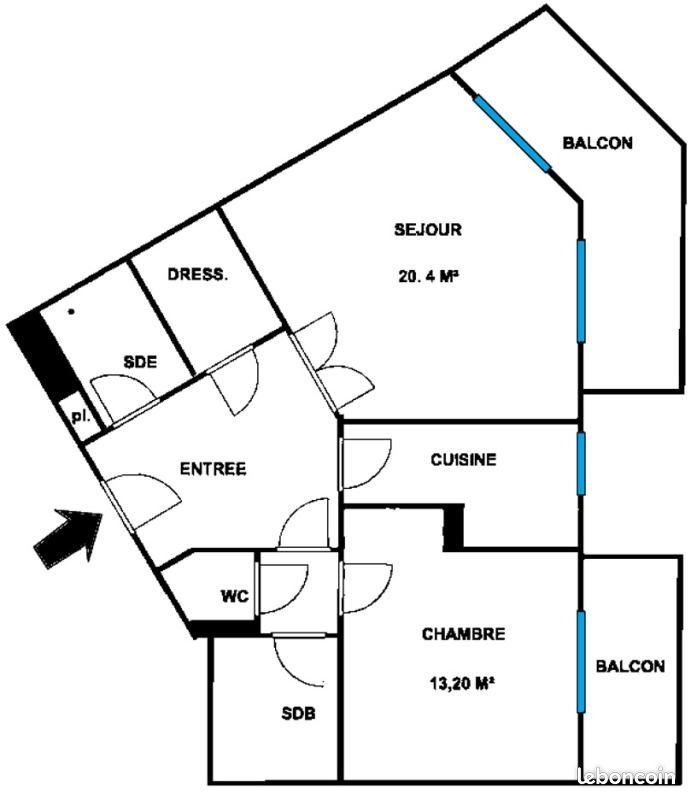 Appartement à vendre, 60m², Levallois-Perret