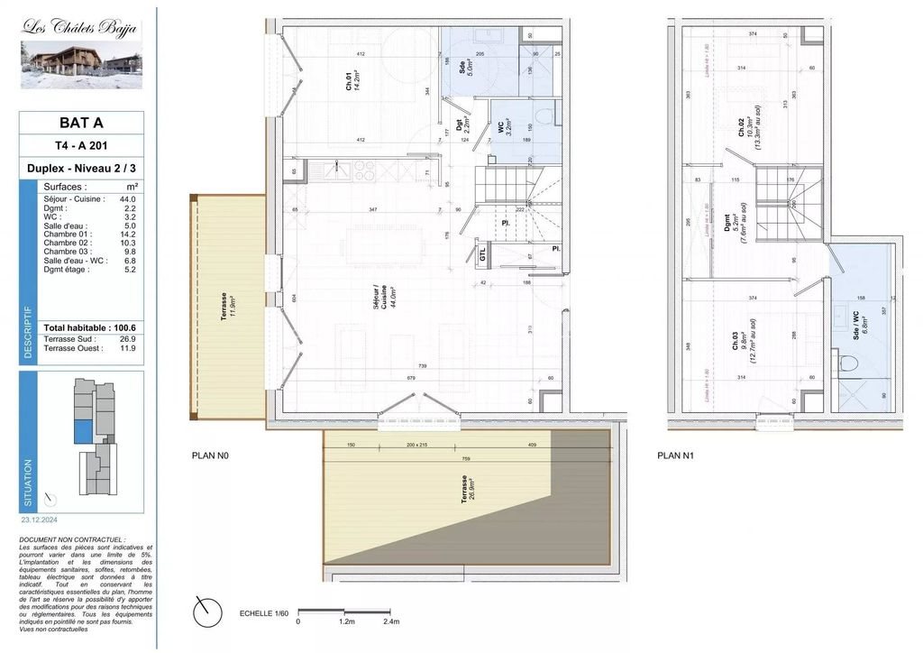 Appartement à vendre, 101m², Notre-Dame-de-Bellecombe