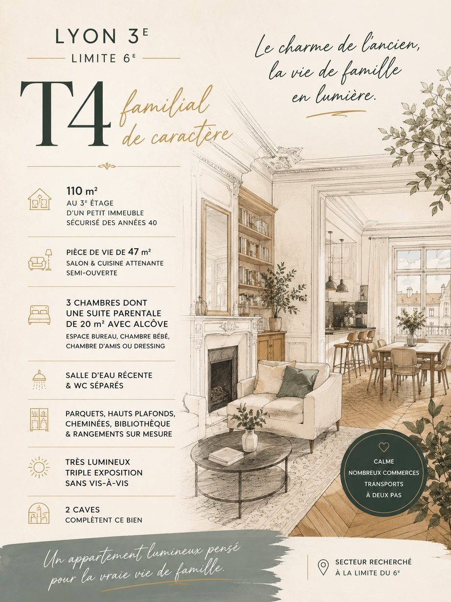 Maison à vendre, 110m², Lyon 3ème