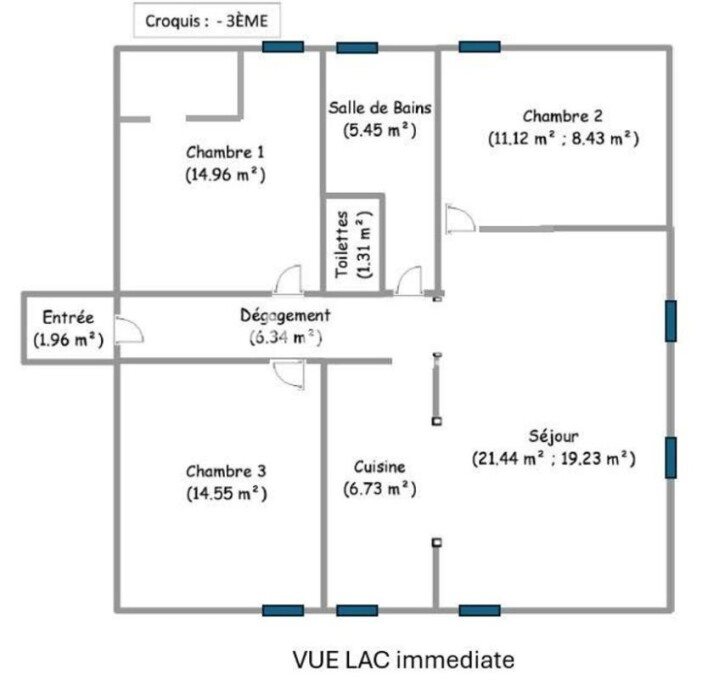 Appartement à vendre, 79m², Sévrier