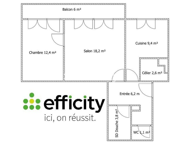 Appartement à vendre, 2m², Le Petit-Quevilly
