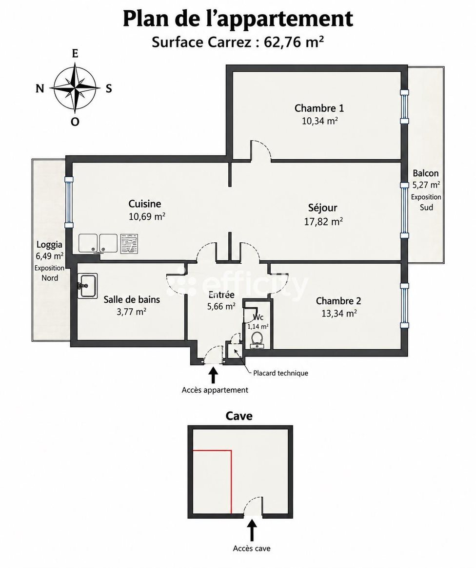 Appartement à vendre, 3m², Villeurbanne