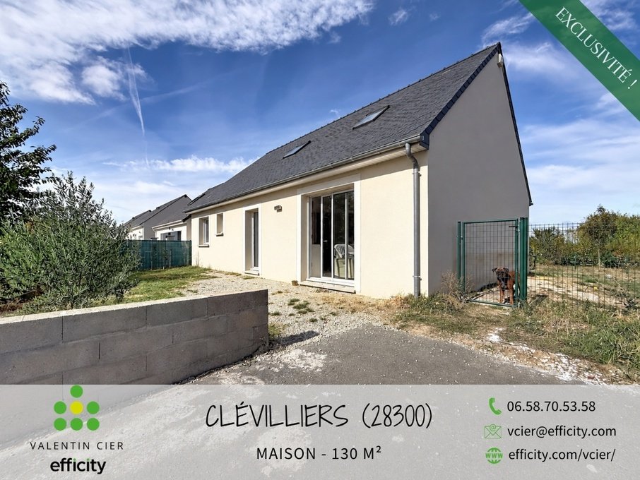 Maison à vendre, 130m², Clévilliers