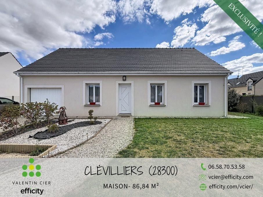 Maison à vendre, 87m², Clévilliers
