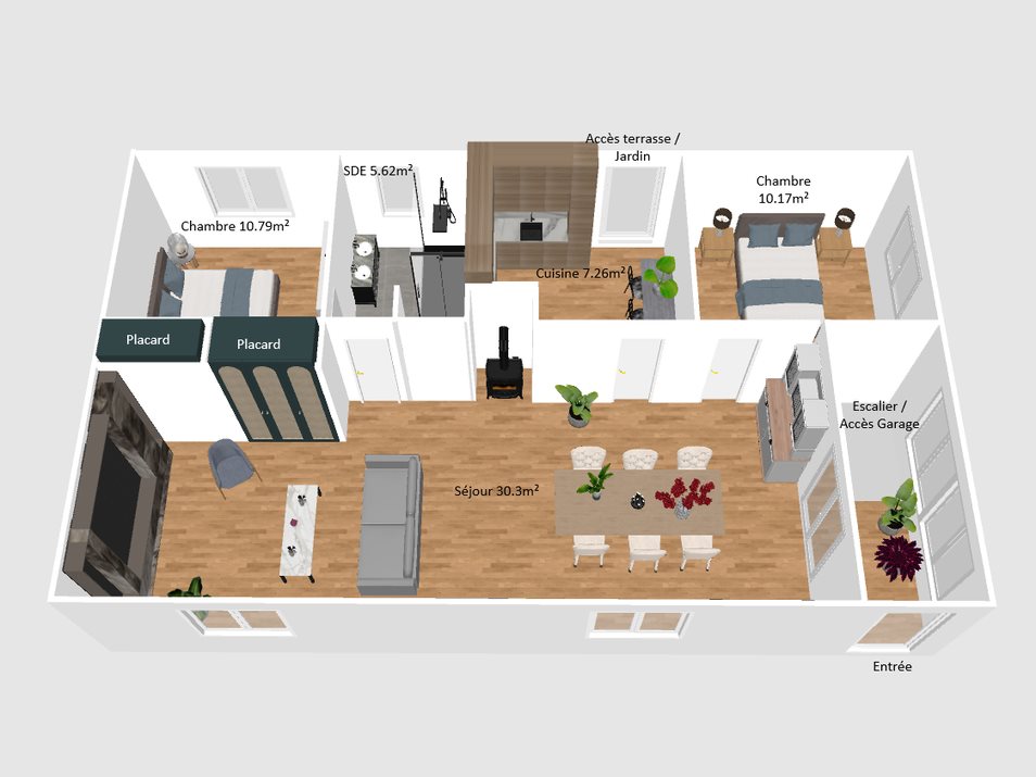 Maison à vendre, 70m², Malijai