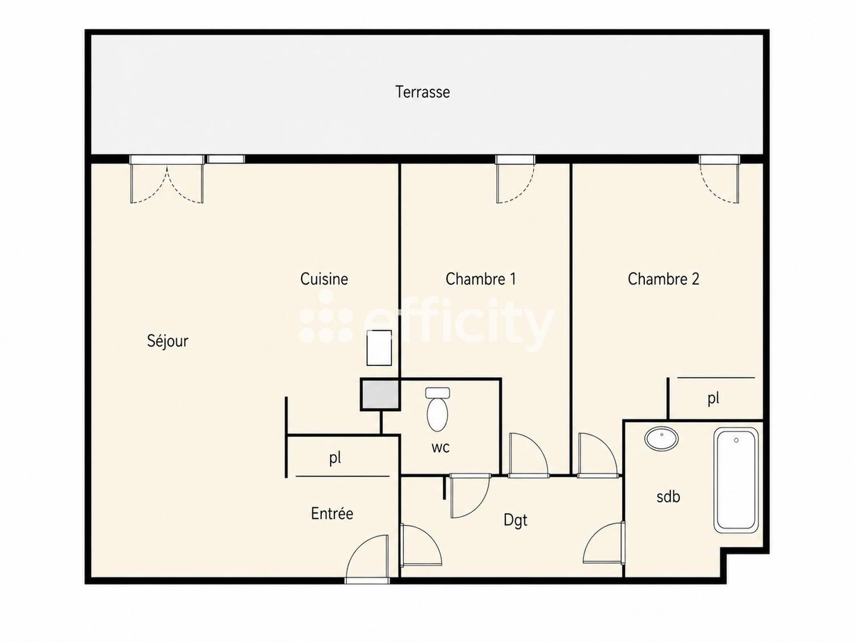 Appartement à vendre, 65m², Juvignac