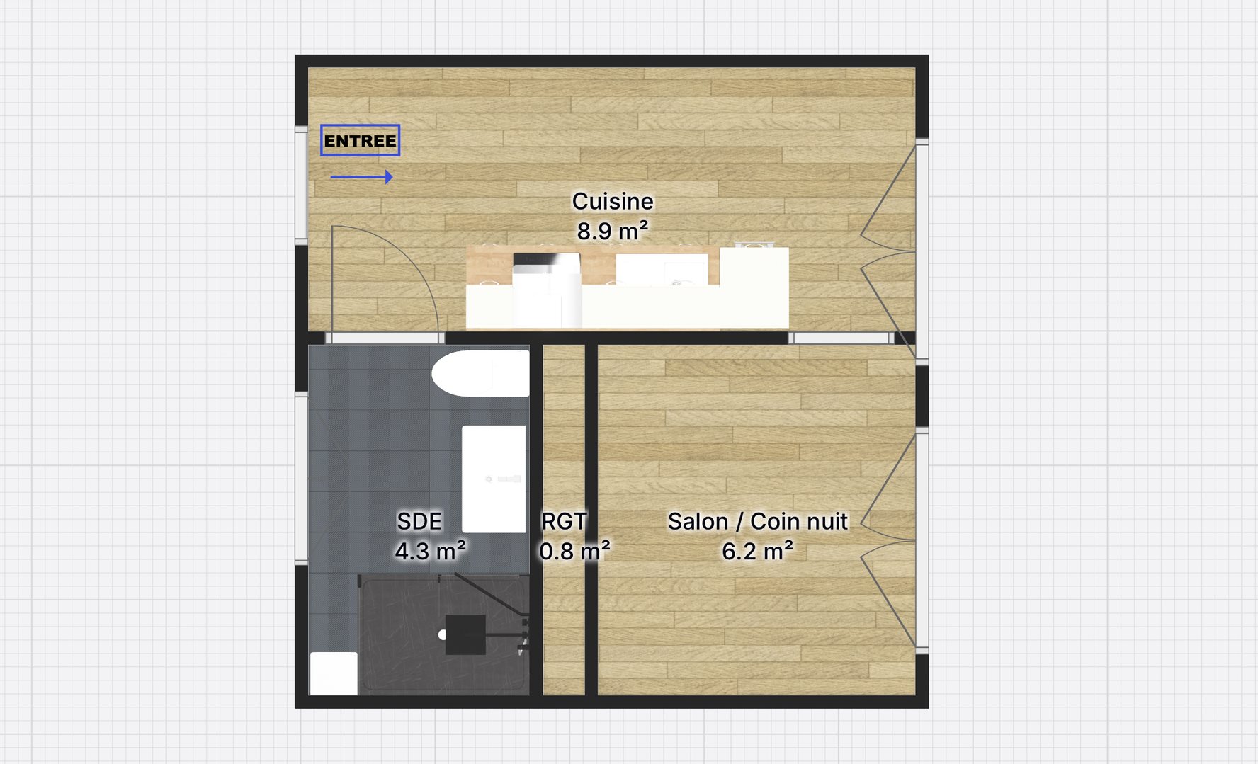 Appartement à vendre, 20m², Montreuil