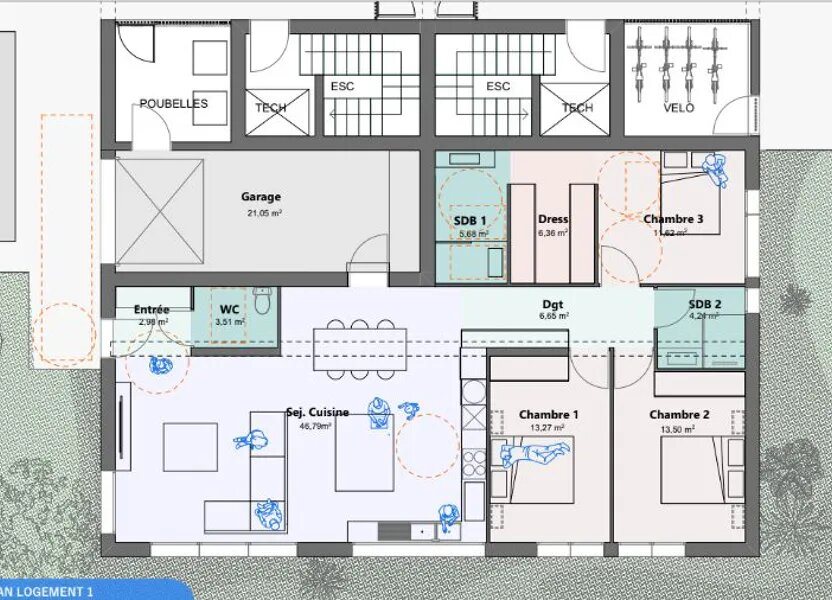 Appartement à vendre, 114m², Saint-Paul-lès-Dax