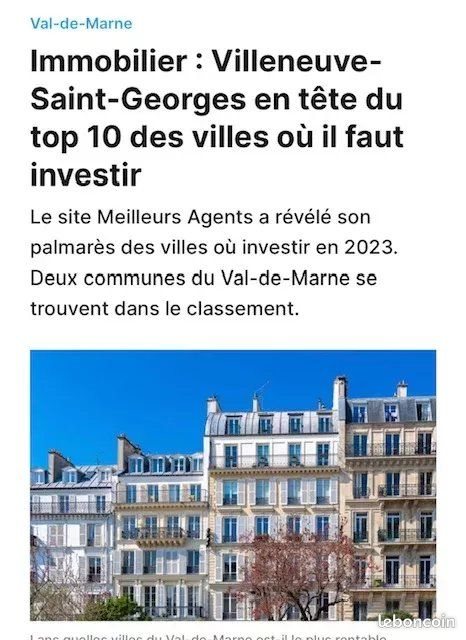 Appartement à vendre, 33m², Villeneuve-Saint-Georges
