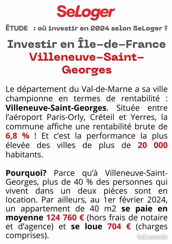 Appartement à vendre, 33m², Villeneuve-Saint-Georges
