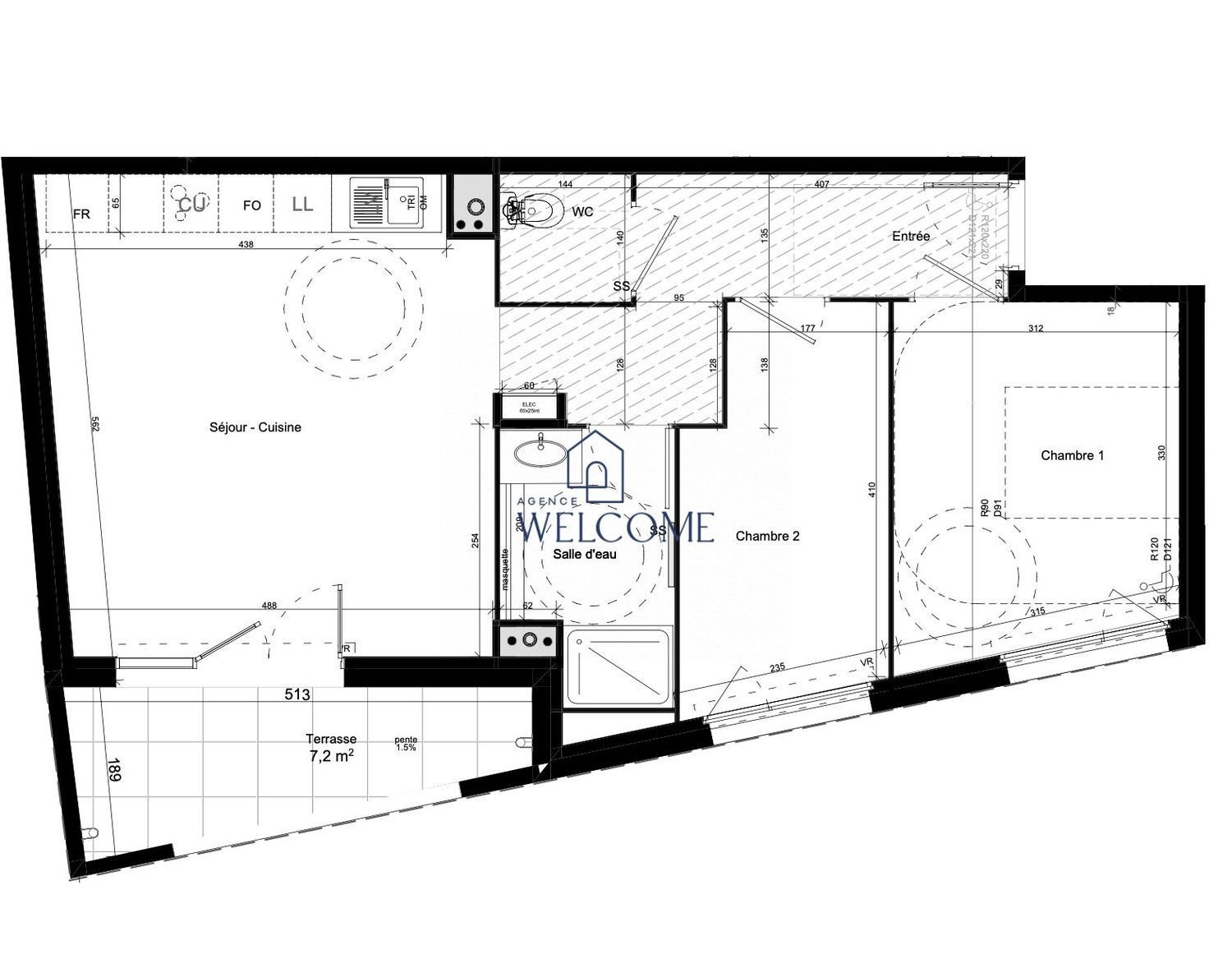 Appartement à vendre, 62m², Castelnau-le-Lez