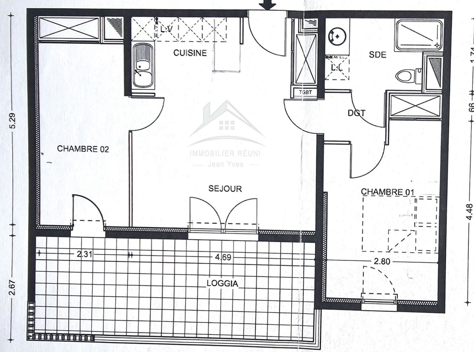 Appartement à vendre, 56m², Martigues