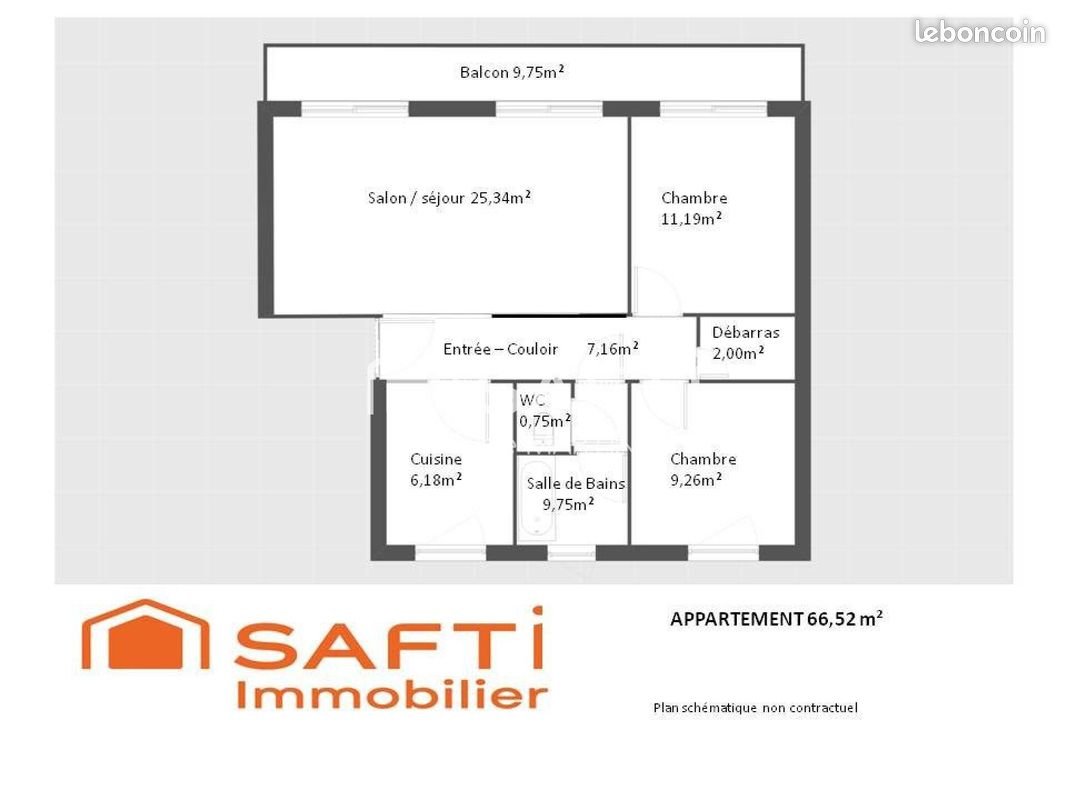 Appartement à vendre, 66m², Orsay