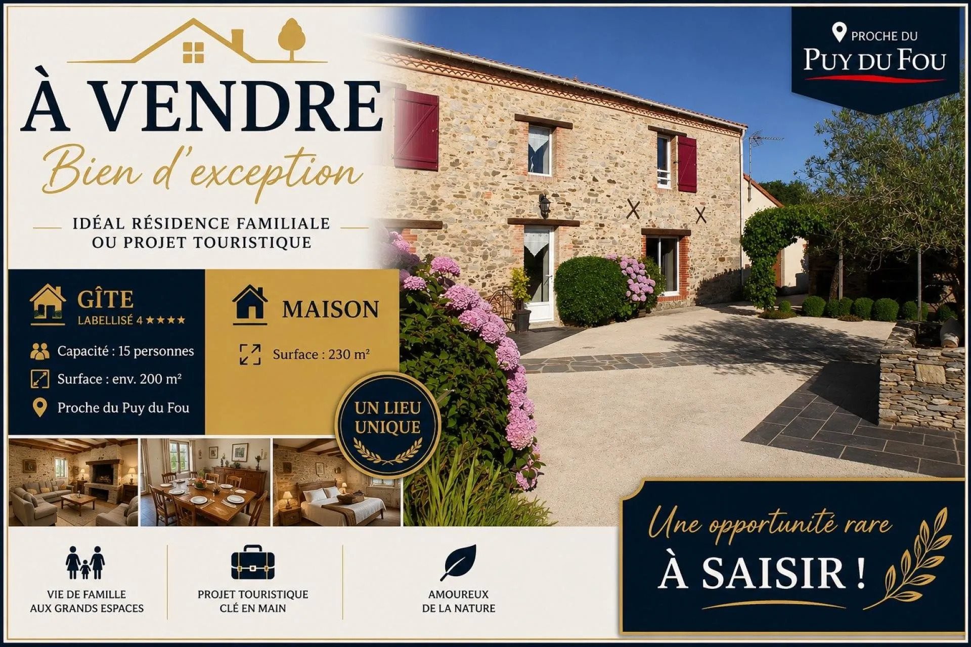 Maison à vendre, 430m², Les Herbiers