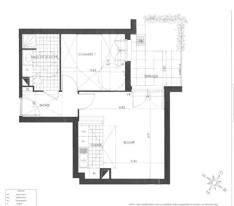Appartement à louer, 45m², Sartrouville