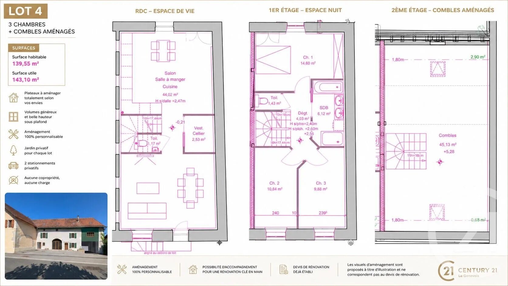 Maison à vendre, 131m², Présilly