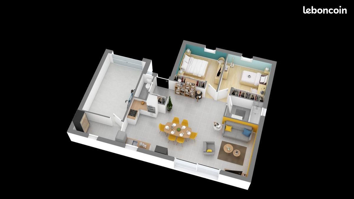 Maison à vendre, 74m², Biganos