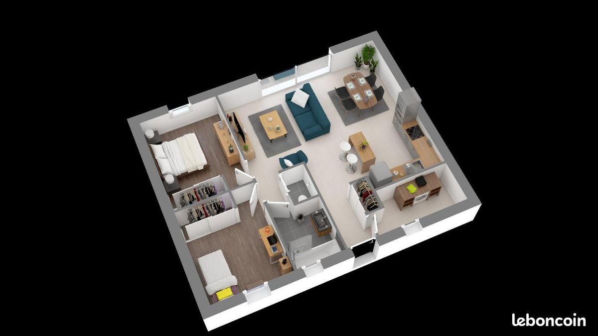 Maison à vendre, 66m², Biganos