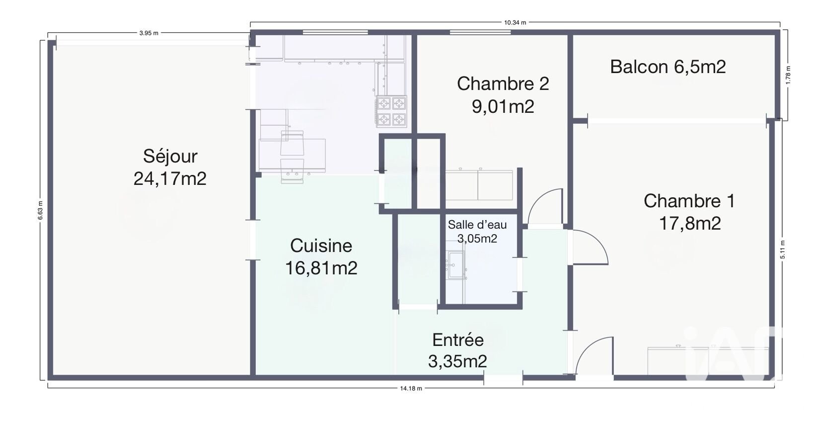 Appartement à vendre, 78m², Saint-Brieuc