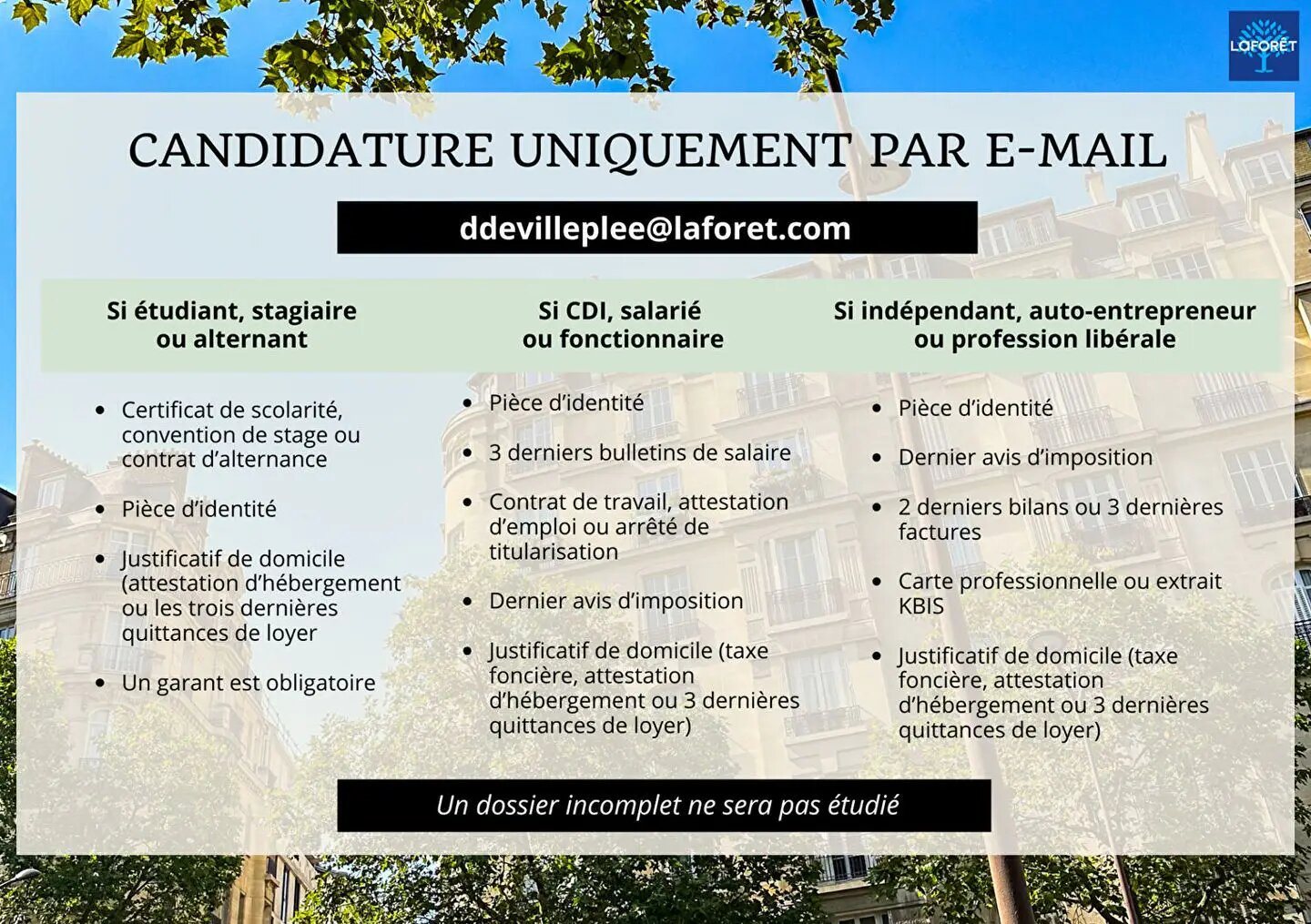 Appartement à louer, 47m², Paris 16ème