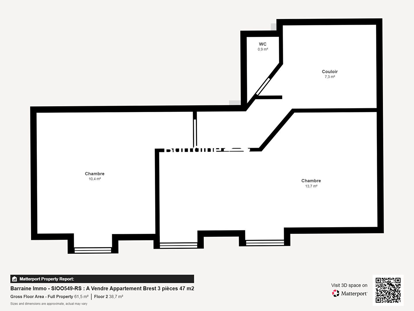 Appartement à vendre, 47m², Brest
