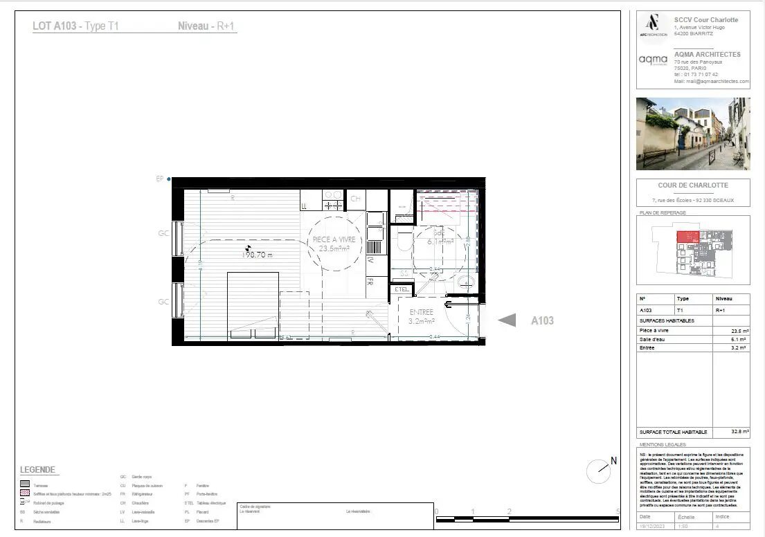 Appartement à vendre, 32m², Sceaux