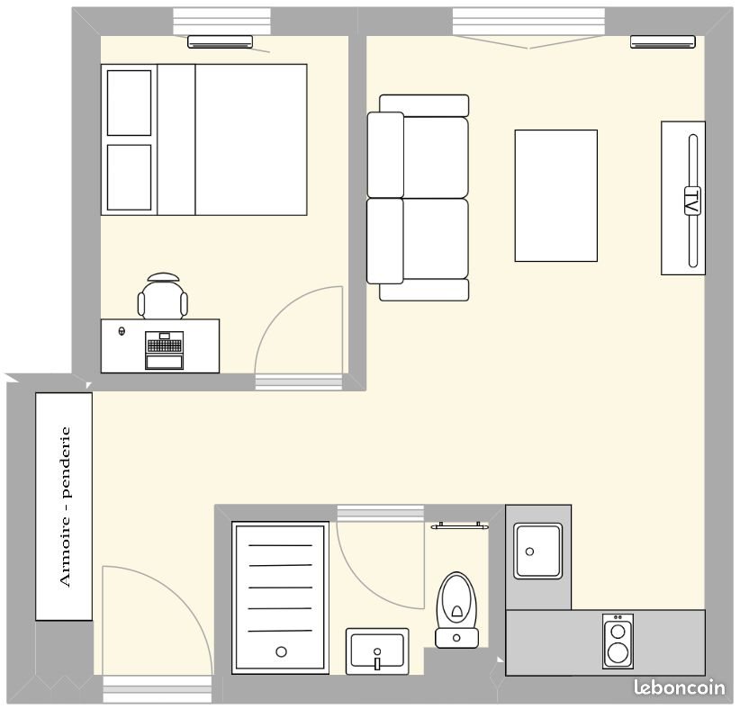 Appartement à louer, 34m², Longjumeau