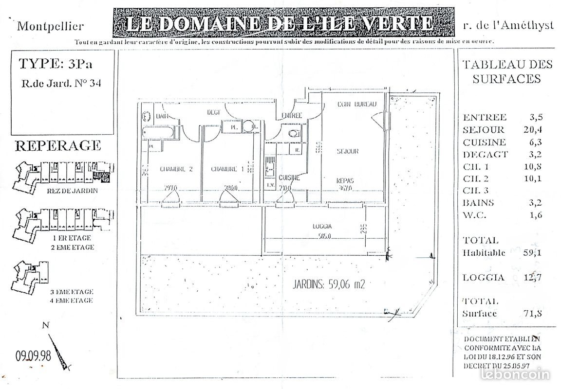 Appartement à vendre, 59m², Montpellier