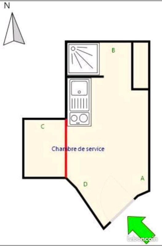 Appartement à vendre, 7m², Paris 15ème