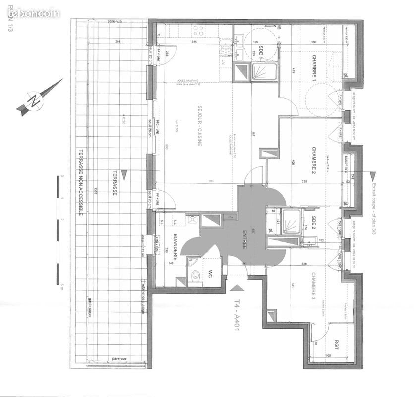 Appartement à louer, 104m², Nantes