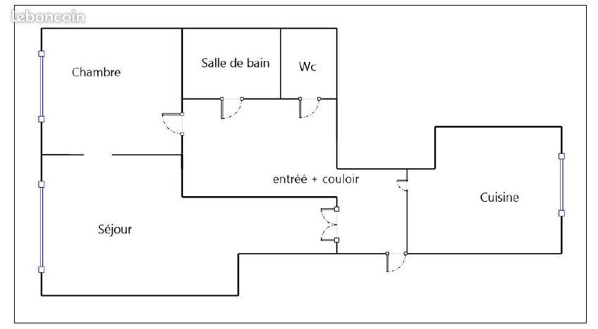 Appartement à louer, 46m², Bezons