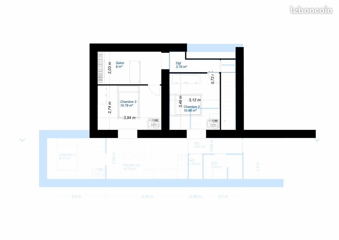 Appartement à louer, 64m², Grenoble